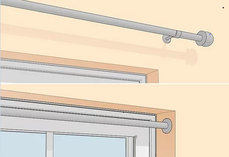 Where to hang curtain rod