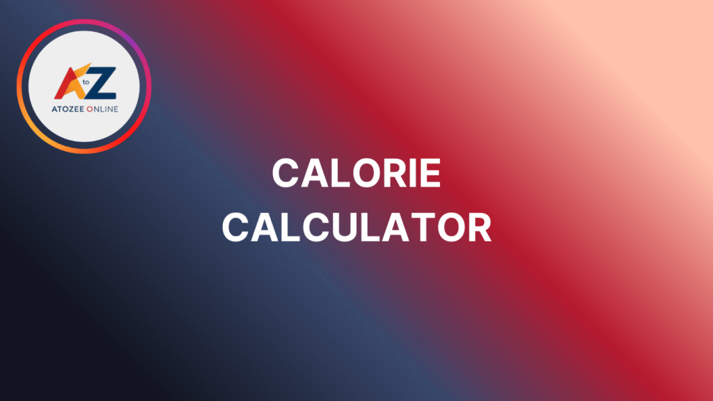 Calorie Calculator