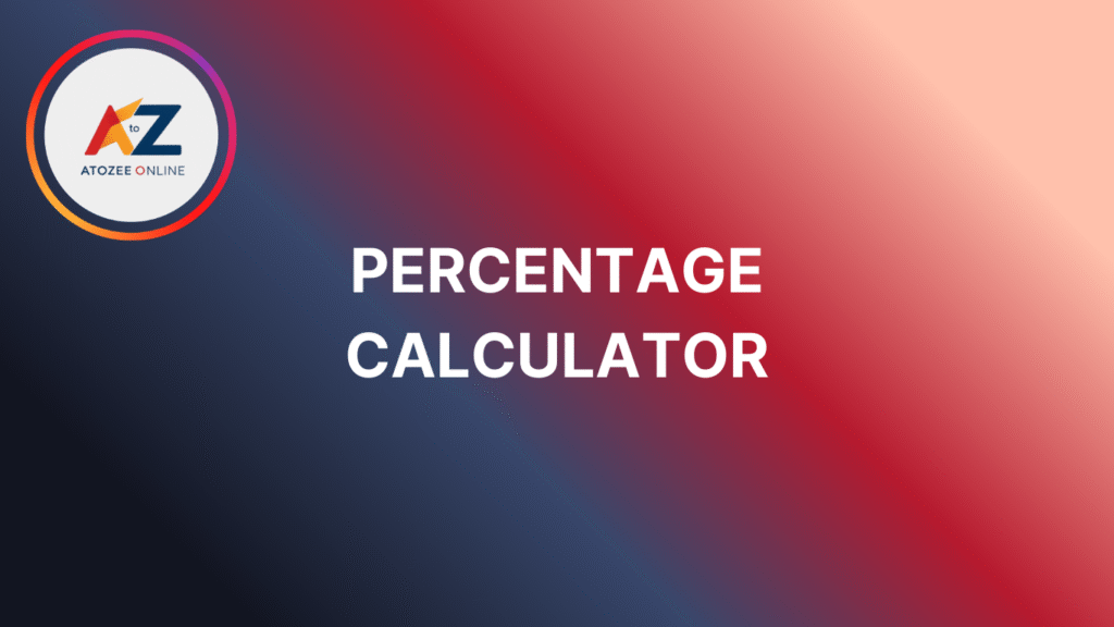 Percentage Calculator