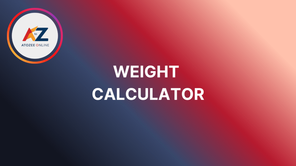Ideal Weight Calculator