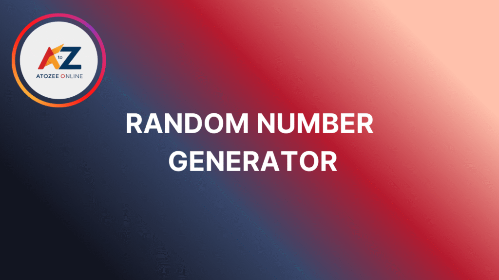 Random Number Generator