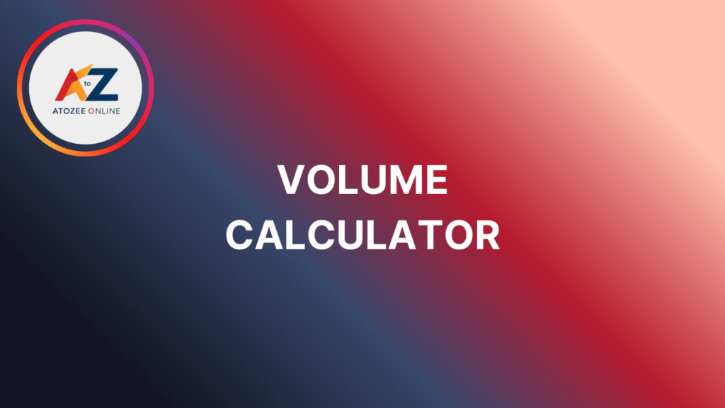 Volume Calculator