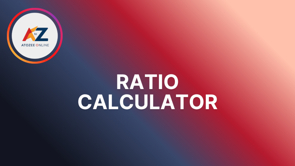 Ratio Calculator
