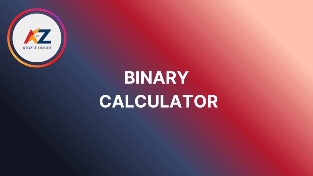 Binary Calculator
