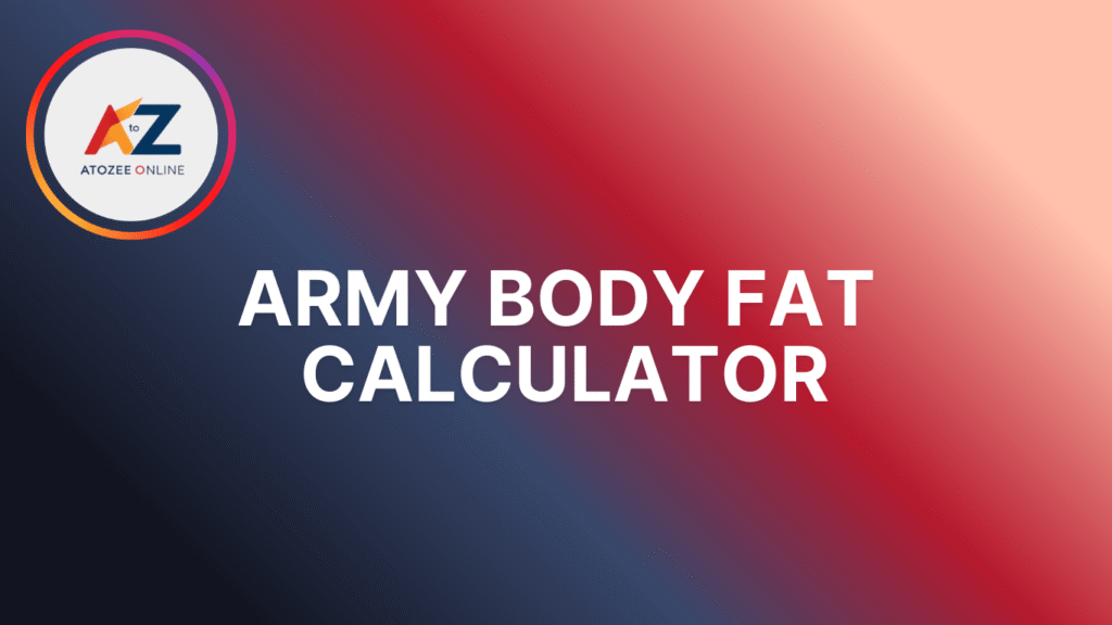 Army Body Fat calculator