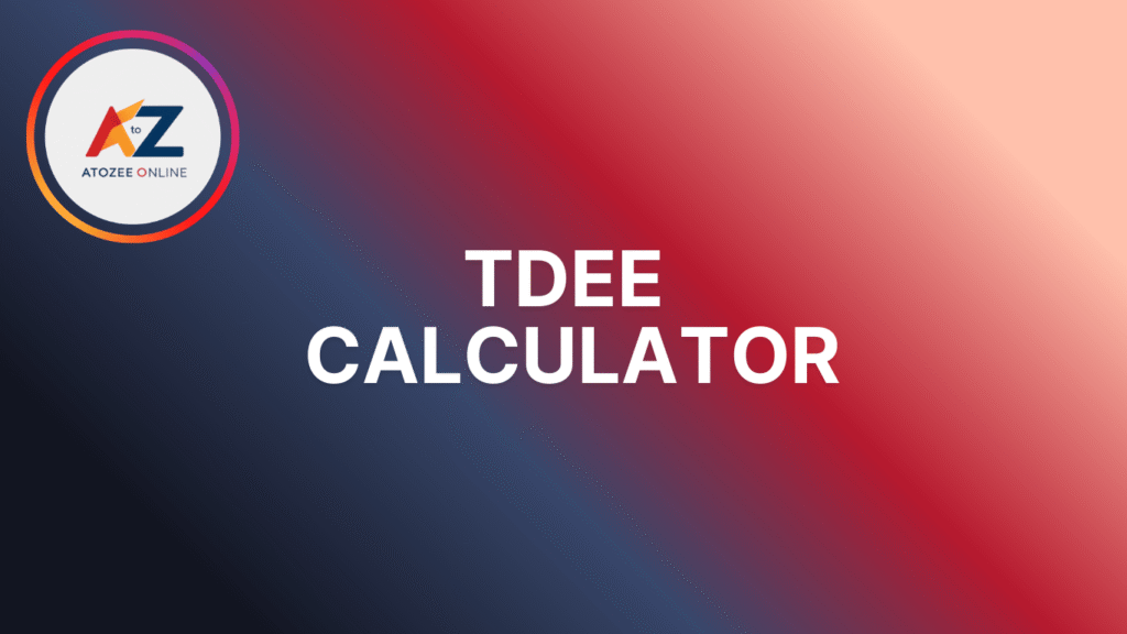 TDEE Calculator