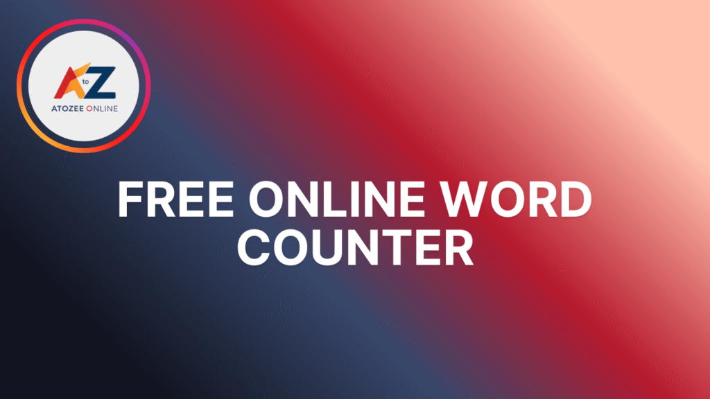 Free Online Word Counter
