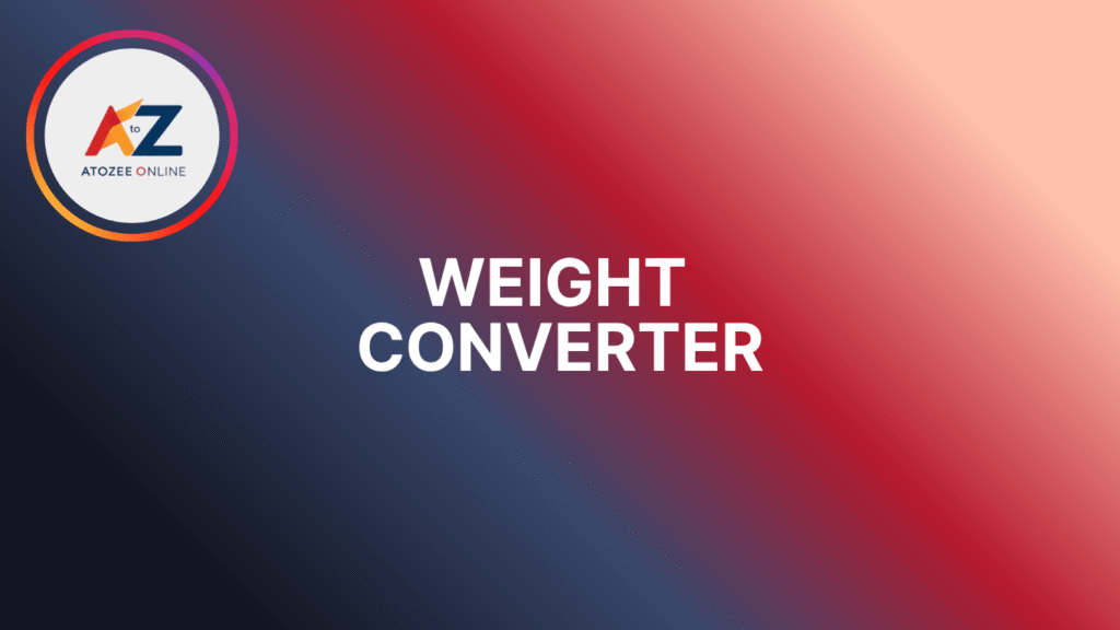Weight Converter