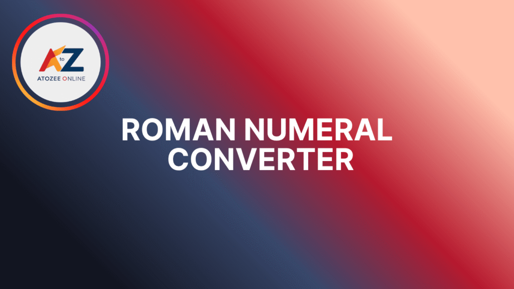 Roman Numeral Converter
