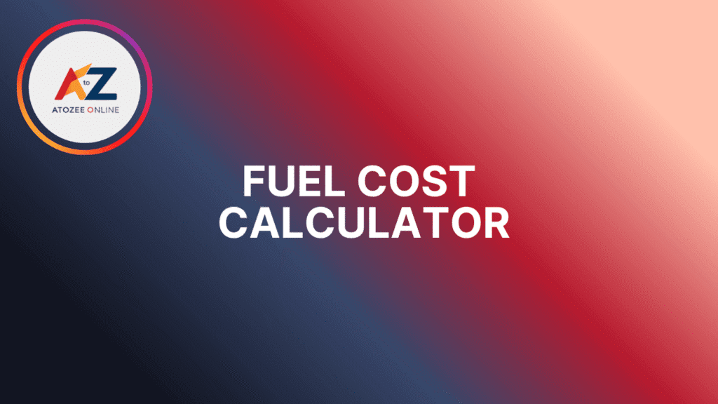Fuel Cost Calculator